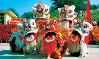 舞狮子表演 舞狮子表演